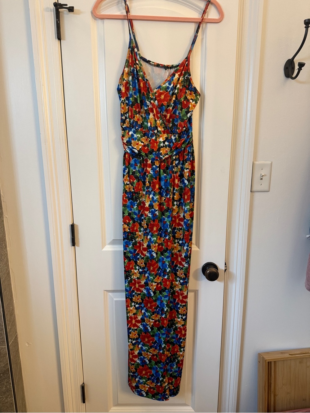 Floral Maxi Dress in Bright Multi-Color